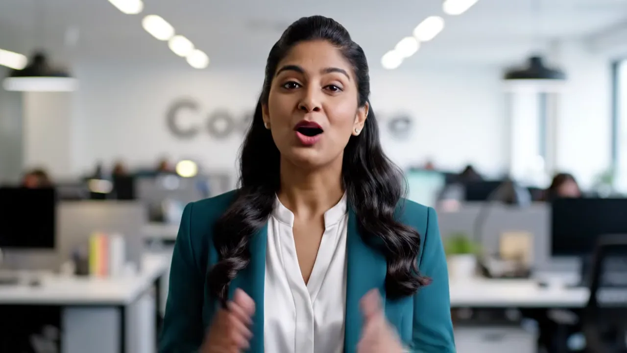 AI Video Course example: certification training with an education AI avatar
